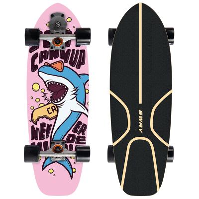 China S7 Pro SWING Surf Skate CX4 CX7 Adult Truck 7 Ply Maple Wood Land Carver Surfskate Flat-Plate for sale