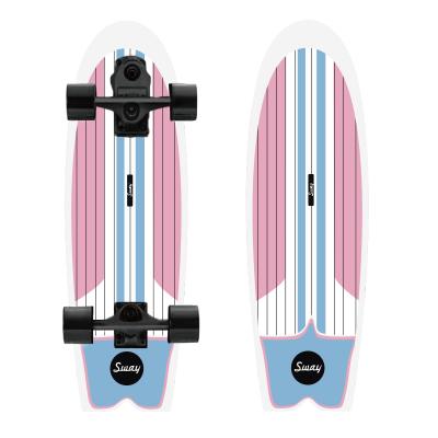 China Youth SWING TRUCK P7 professional adult popular surfskate colorful double sided 32 inch sandpaper for sale