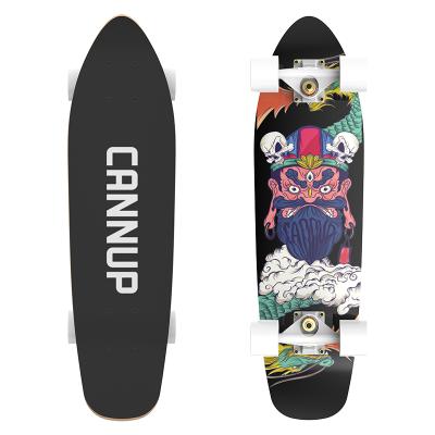 China 2021 Hot Selling Youth Fish Board Skate Board Skateboard Canada Wholesale Maple Longboard Wooden Skateboard for sale