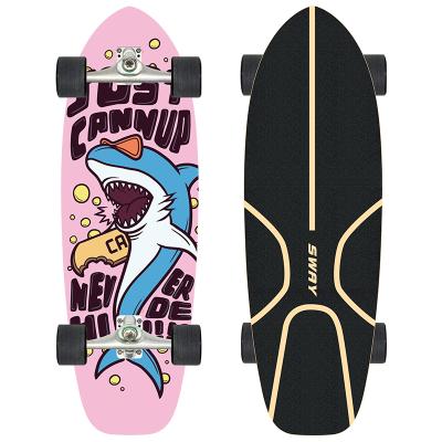 China New Product Customized Youth SWING Land Surf Skids With Carving CX4 Truck Surf Board 30 Inch for sale