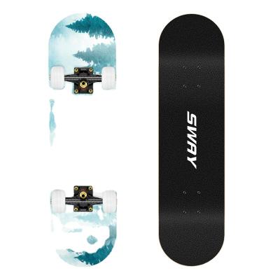 China Youth SWING Maple best-selling wholesale high quality 7-layer deck adult professional skateboard for sale