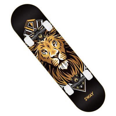 China Youth SWING to Skateboard 7 Layers Wholesale Maple Action Adult Professional Double Deformed Skateboard for sale