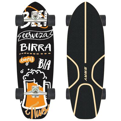 China Youth SWING Free Sample OEM Custom Surf Skateboard Surfboard Truck Surfskates With CX4 30inch for sale