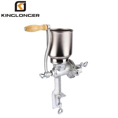 China food & Beverage Factory Grain Corn Coffee Wheat Manual Nut Grinder, Portable Table Mill Maker with Wooden Handle Home Use, Cast Iron Grinding Mill for sale