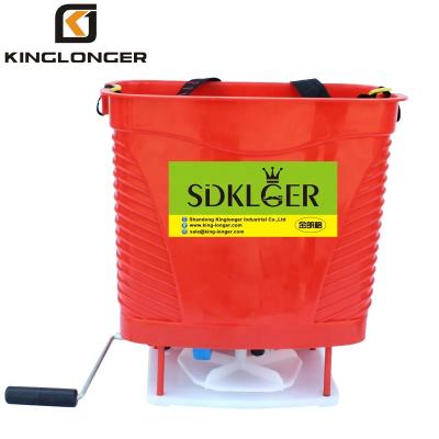 China Fertilizing Evenly Manual Backpack High Quality Lawn Fertilizer Spreader Machine for sale