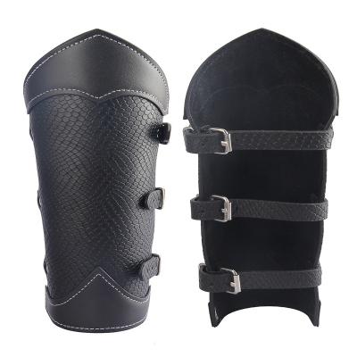 China Hunting Factory Wholesale 3 Straps Archery Leather Arm Guard Protector From China Famous Supplier for sale