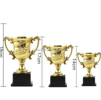 China New trophy plastic children's trophy no cover rose trophy plastic decoration electroplating wholesale customization for sale