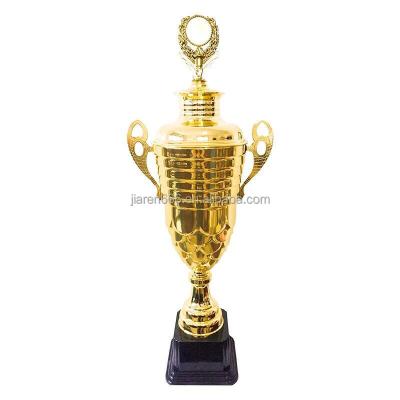 China Hot Selling Customized Unity Enterprise Trophy Football Championship Education Metal Creativity Honor Employees Trophy for sale