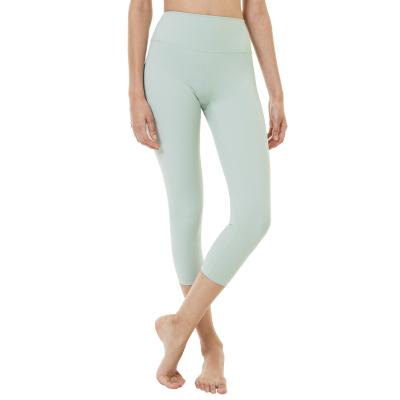 China Wholesale Antibacterial Yoga Booty Workout Fitness Waist Lifting Tight Pants High Stretch Gaiters For Ladies for sale