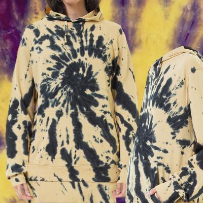 China High Quality 100% Anti-Wrinkle White Cotton Sports Gym Hitter Tie Dye Embroidered Sweater Hoodie For Women for sale