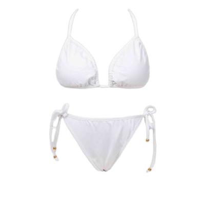 China Anti-shrink white bikini set with free shipping and great for sublimation print for sale