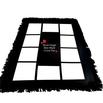 China Sublimation Anti-Shrink Blank Super Soft Tassel Like You 10 Blanket Panels for sale