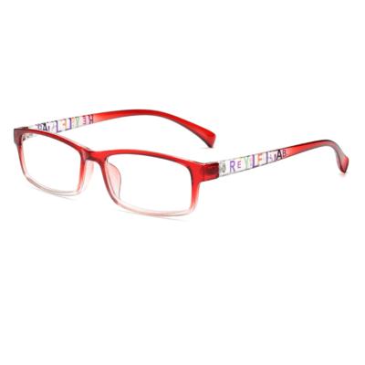 China 2022 DL color letter temple rectangular optical glasses designer reading glasses ultra light wholesale manufacturers china two for sale