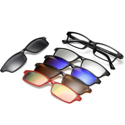 China Custom PC DLC2252 DL Clip On Glass Frame Magnet TR90 Sports Glasses Cycling Sunglasses for sale