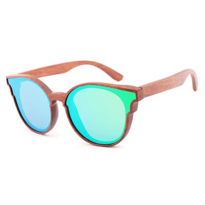 China Wholesale Cheap New Design Cat Eye DL Glass Custom Cat Eyes Logo Polarized Bamboo Wooden Women gafas de sol hot handmade sunglasses 2022 for sale