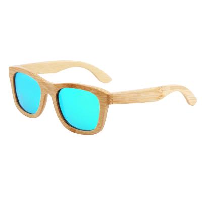 China Square DL Glasses Shape New Design Wood Bamboo Sunglasses Polarized Mirror Glass Handmade Eco Friendly Women Men gafas de sol 2022 for sale