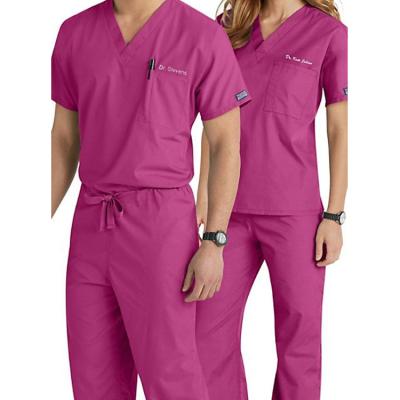 China Best Quality Hospital Doctors And Nurses Female Scrub Nursing Medical Uniform Scrub Hospital Health Care Center Scrub Sets for sale