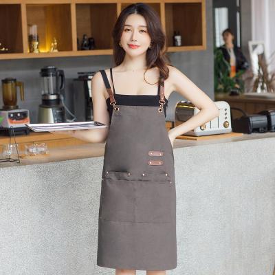 China SANITAIRE Medical Biodegradable Drawing Beehive Tropical Green Flame Retardant Caregiver Apron for sale