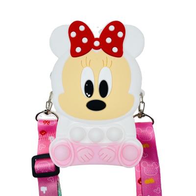 China 2022 Cute In Silicone Rainbow Busy Person Purse Noise Bubble Toy Girls Women Popis Fidget Running Purse for sale