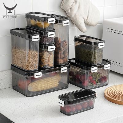 China Airtight Freshness Preservation Food Storage Containers Set Plastic Pantry Organization Containers Kitchen Pantry Storage Containers For Sugar for sale