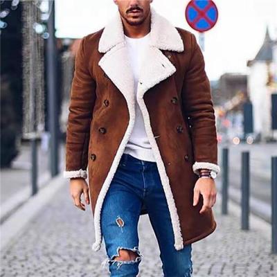 China Breathable Europe And The United States Customized Autumn And Winter Polar Fleece Suede Composite Men's Warm Jacket for sale