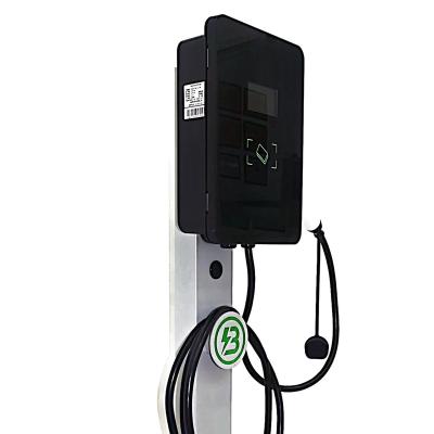 China Best Selling ABS+PC Automobile Car Motion EV Charging Station New Energy Vehicle AC Charging Battery 7kw 11kw 22kw With 2 Plug for sale