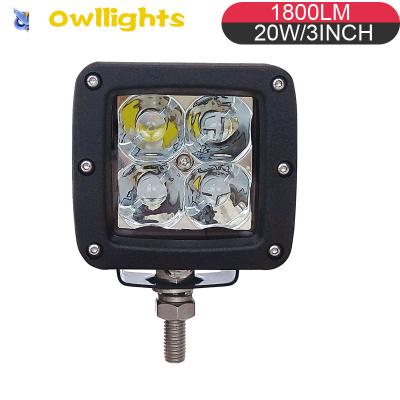 China 4x4 3inch 20W Offroad LED Work Lights , Truck LED Work Lamp Lights LED Reverse Lamp 3 Inch for sale