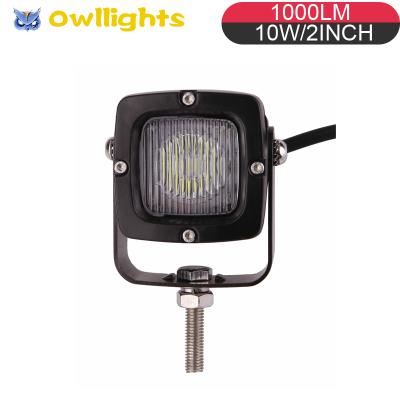 China Wholesale Square 10w LED Work Motorcycle LED Driving Lights Work Lights For Tractors Fog Lights 2 Inch for sale