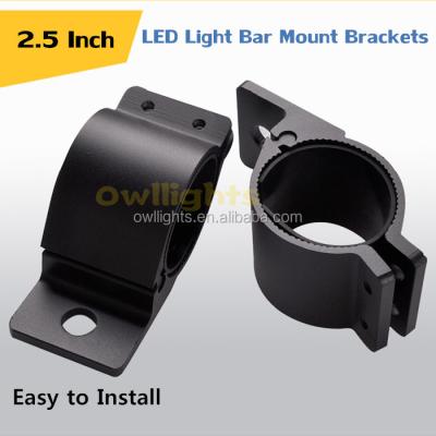 China Led Bar Lights Auto Parts 2.5inch Bracket For Led Work Light Curve Led Light Bar Holder Pipe Tube Brackets for sale