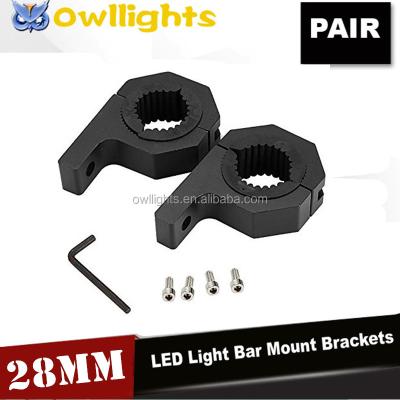 China Led Bar Lights 4x4 Car Accessories 1.25inch 28mm Offraod Aluminum JK Window Chassis Bracket Curve LED Light Bar Bracket Je for sale