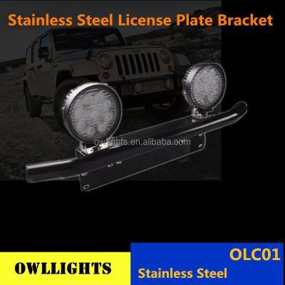 China Led Bar Lights Stainless Steel License Plate Bracket License Plate License Plate Frame Car Plate Good Quality Hot Selling Holder for sale