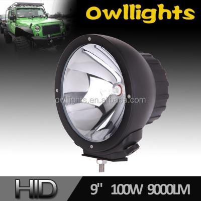 China 2015 new H3 12V 24V 55W 75w 100w HID xenon headlight 9inch HID spotlight 9 inch for sale