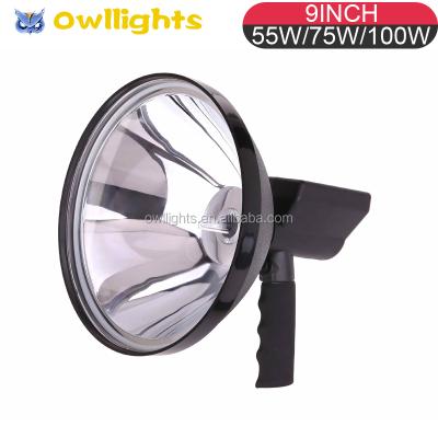 China 12V 9 Inch 55W 75W Tough HID Light Portable Type Hot Selling HID Handheld Spot Hunting Search Light OL6240S for sale