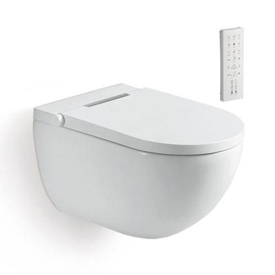 China Modern Luxury Sanitary Ware Smart Ceramic Smart Wall Hung Toilet for sale