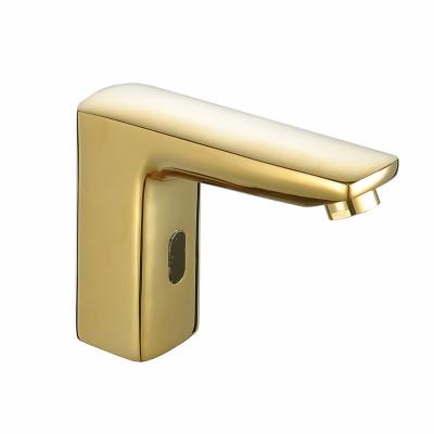 China Thermostatic Faucets Luxury Water Saving Automatic Deck Mounted Infrared Sensor Faucet for Bathroom and Kitchen for sale