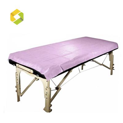 China OEM Disposable PP Nonwoven Disposable Bed Sheet For Beauty Salons Disposable Massage Bed Feeted Sheet for sale