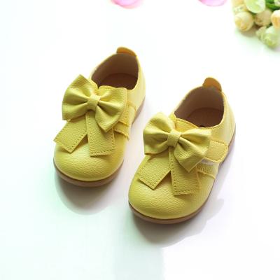 China Rubber Casual Kids Shoes Children Princess Sneakers Autumn New Fashion Bowknot Baby Girls Candy Color Sweetly Simple for sale