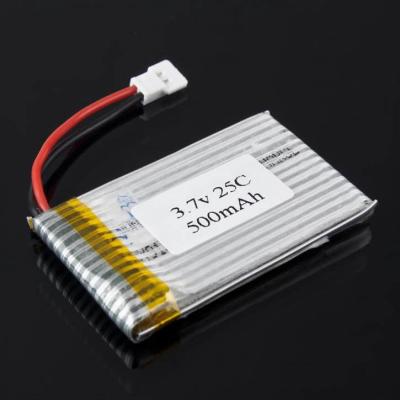 China turnigy lipo battery 3.7V 500mAh 25C 2cell lipo battery for horizontal plane toys V911/V319 Walkera mini CP BT0001 for sale