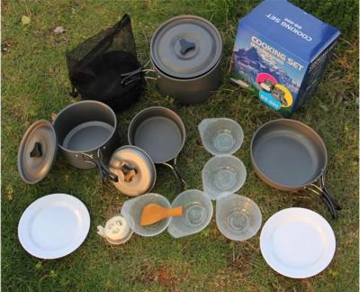 China Sustainable Camping 5-7 People 4-5 Outdoor Picnic DS-500 Cookware Set Combination for sale