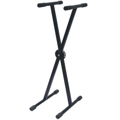 China Heavy Duty Steel X Shape Piano Keyboard Musical Stand for sale