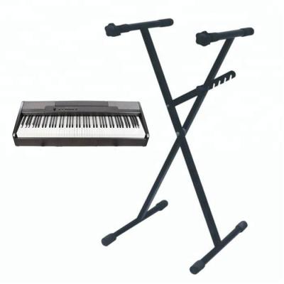 China High Quality Black Keyboard Mic Stand Piano Steel Metal Stand for sale