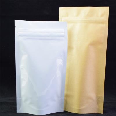 China BIODEGRADABLE Custom Printed Biodegradable Compostable Stand Up Kraft Paper Bag for sale