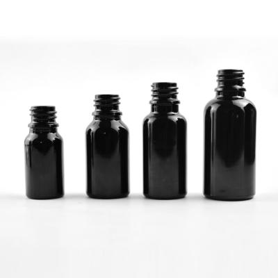 China Packaging 15ml Black Glass Tincture Dropper Bottle For Essential Oil Packaging for sale