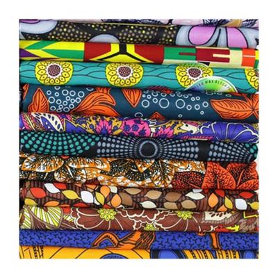 China Wholesale Waterproof 6 Yards Polyester Print Fabric Ankara African Wax Print Hollandais Fabric for sale