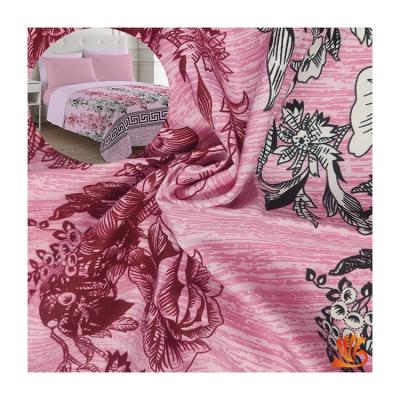 China Hometextile Bedding Set Sheet Microfiber Polyester Textile Dye Printing Anti-static 100% Material Antistatic Fabric for sale