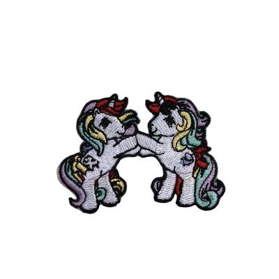 China Machine Embroidery Cute Pony Embroidery Patch Can Customize Your Own Embroidery Logo for sale