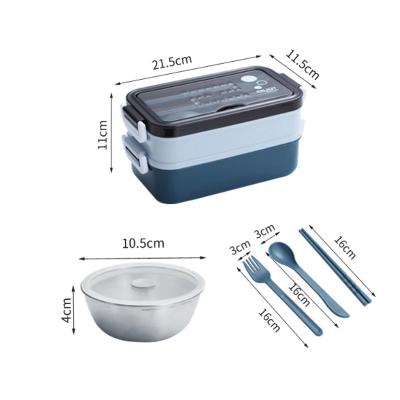 China Stainless Steel Lunch Box Student School Multi-Layer Lunch Case Viable Insulated Bento Food Container Storage Breakfast Boxes for sale