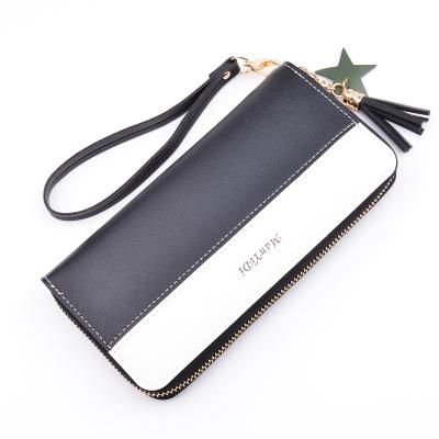 China Hot Fashion Ladies Anti-theft Two Fold Wallet Multifunctional PU Leather Clutch Bag Wallet For Student Girls for sale