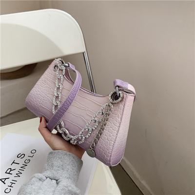 China Fashion French armpit bag female bag 2021 new fashion summer fashionable net red chain shoulder bag INS bag wild handbags for sale