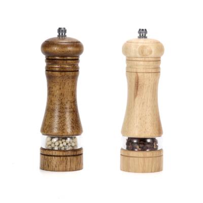 China Druable Stainless Steel Oak Pepper Mill Brand Viable Custom Grinder Ceramic Pepper Mill Ceramic Grinder For Wholesale for sale